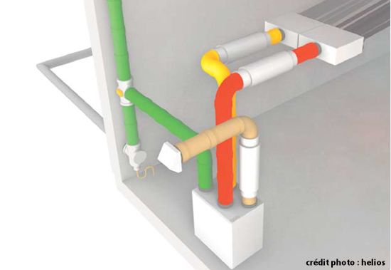 SVE 80, 100, 125 HELIOS  Atténuateur de VMC SVE pour diminuer le débit  d'air à la bouche