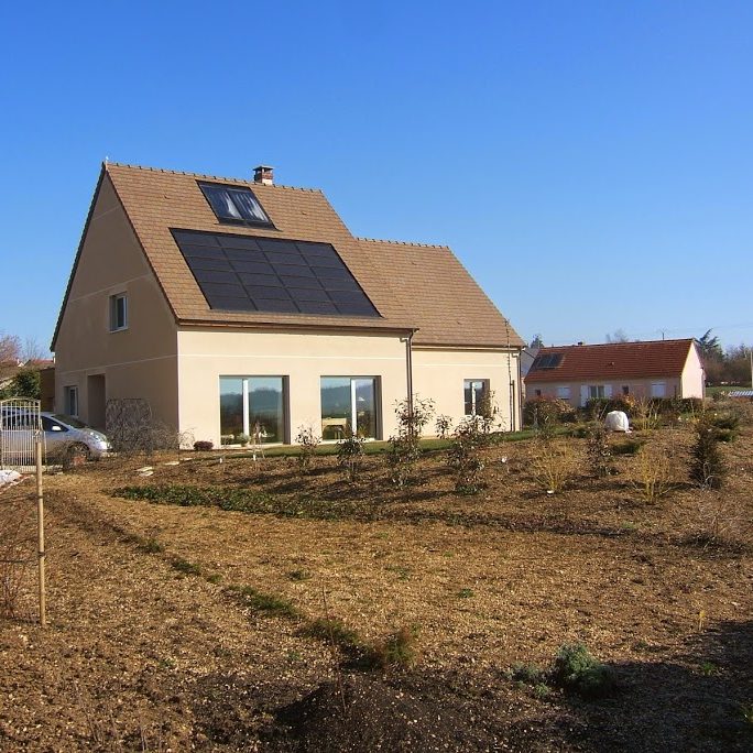Maison terminée (façade Sud)
