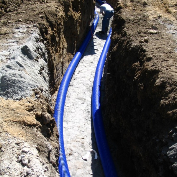 Pose du puits canadien aéraulique