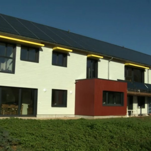 La facade sud batiment terminé