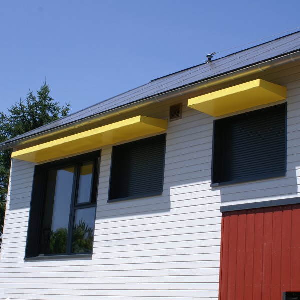 Brise soleils des facades sud