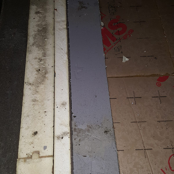 Isolant sous dallage avant dalle détail rupture de pont thermique